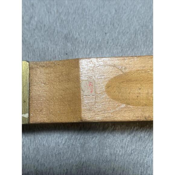 Early Vintage 8" Stanley Sliding T-Bevel Square Nice Old Wood & Brass USA Japan - Picture 5 of 7
